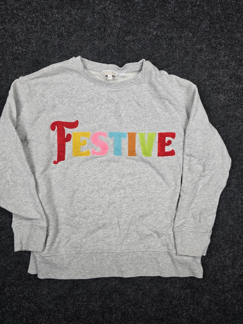 FESTIVE Gray Sweatshirt Women's S